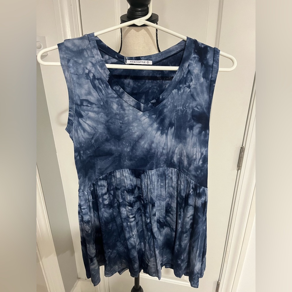 Women’s tie dye babydoll tunic top size small